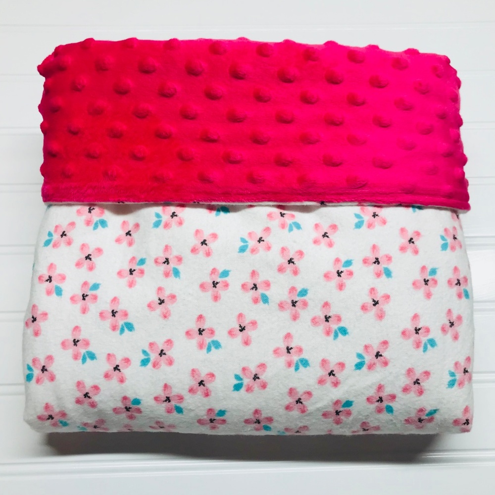 Baby Blanket, stroller blanket, car seat, girl - Picture 2 of 5